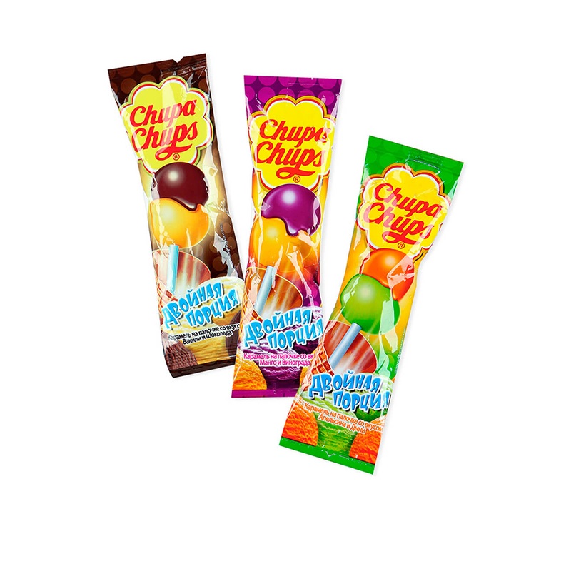 Карамель chupa chups двойная порция 24 шт