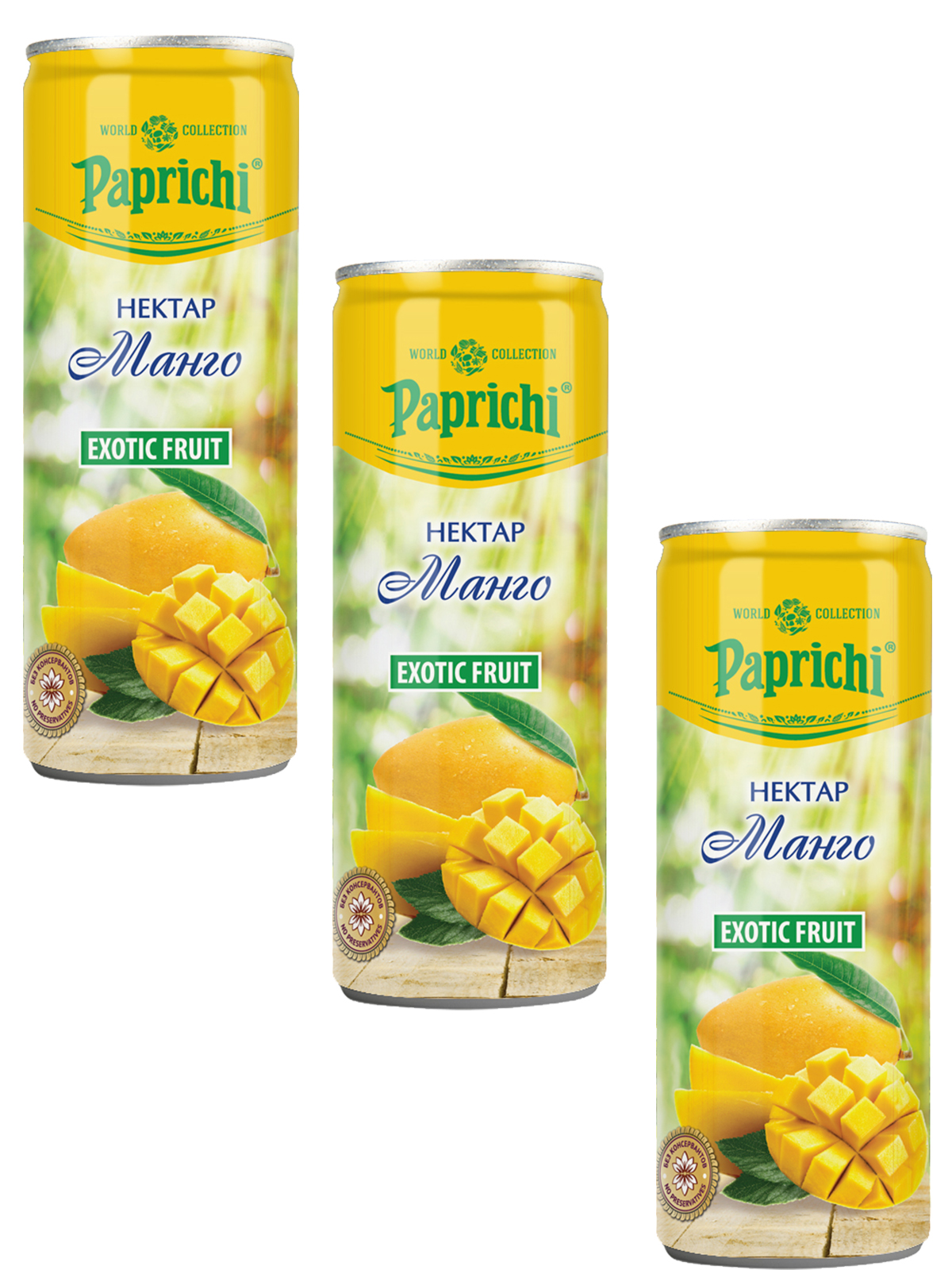 купить МангоНектар Paprichi 3 штуки по 250 мл,1кор*1бл*3шт, заказать МангоН...