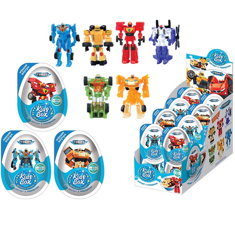 Kinder box kids. Кидсбокс Tobot. Яйцо шоколадное Kids Box Тобот. Кидсбокс десерт Тобот. Тобот Киндер сюрприз.