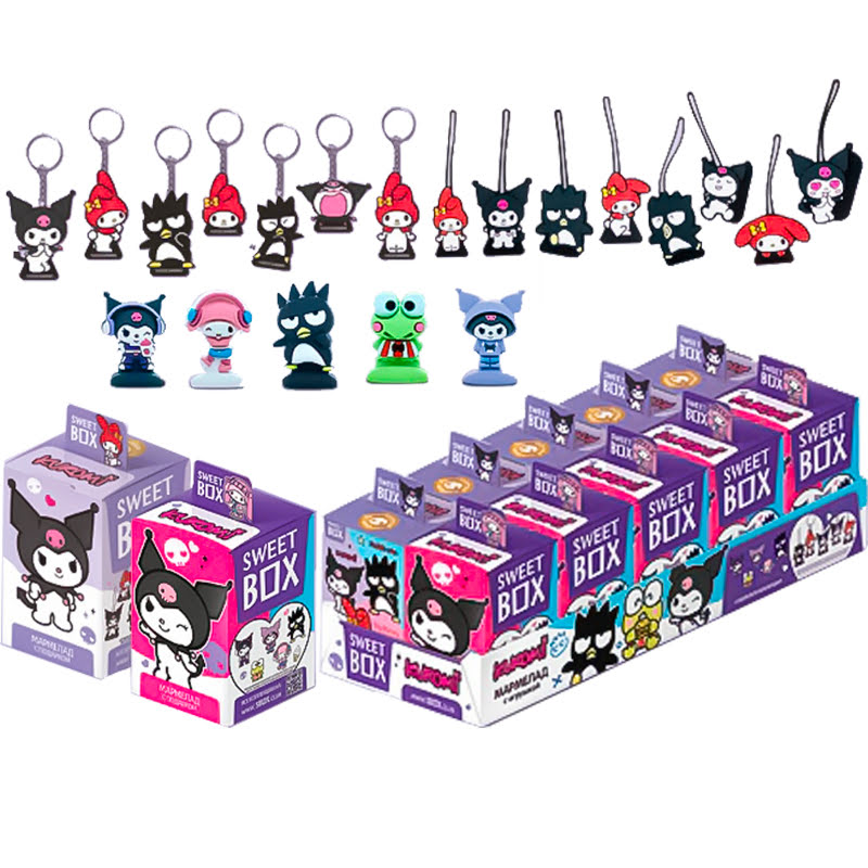 KUROMI, MY MELODY, BAD BADTZ-MARU, KEROKEROKEROPPI SWEET BOX